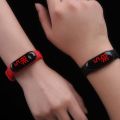 Children LED Digital Watch For Girls Red Light Touch Screen Silicone Strap Wristwatch Sports Yoga Bracelets Kids Watches Relogio.