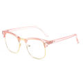 Anti Radiation Blue Light Eyeglasses Replaceable Lens Computer Glasses High Qulity Half Metal Glass. 