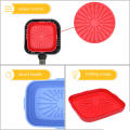 Square Foldable Pan Portable Silicone Baking Fryer.