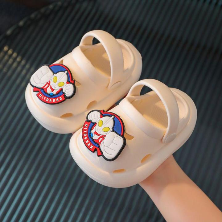 Authorized Children's Hole Shoes Summer Boys Baby Indoor Home Non-Slip Soft Bottom Baby Hole Shoes