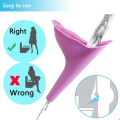 Portable Female Urinal Funnel Ladies Woman Standing Up Hygienic Urine Device. 