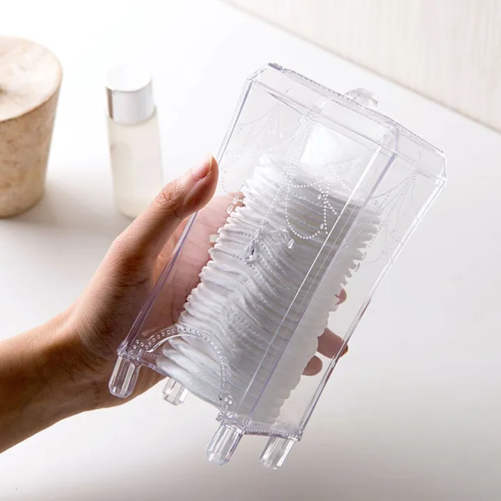 Makeup%20Box%20Organizer%20Clear%20Stand%20Make%20up%20Remover%20Cotton%20Pad%20Dispenser%20Holder%20Plastic%20Container%20-%20Image%205
