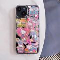Cute Sanrio Hello Kitty Phone Cases for iPhone 15 14 Pro Max Plus Soft Shell 13 12 11 Mini X XS XR 8 7 Plus Se 2 Fall Prevention.
