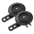 12V Horn For Motorcycle -2 Pcs- Black.