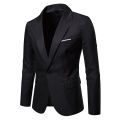 Royal Blue Blazer Men Casual Suit Solid Colour Mens Blazers Jacket Coat XXXL Size Single Button B10. 