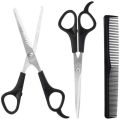 3Pcs/Set Stainless Steel Hair Cutting Thinning Scissors Barber Tool Household Hair Scissor Comb Hairdressing Shears Set Hair Styling Tools. 