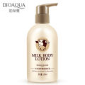 Bioaqua milk body lotion nourishes the skin hydrating oil-control chamfer to soothe the skin-250ml. 