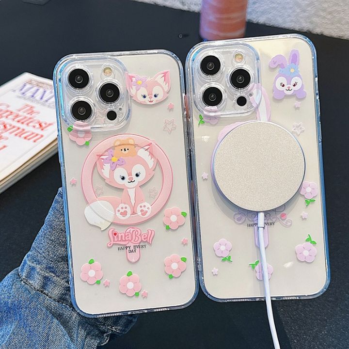 Magnetic%20Cartoon%20for%20Apple%2014%20Phone%20case%2013promax%20Transparent%20Cartoon%2012%20Soft%20Silicone%20iPhone15%20Creative%20-%20Image%202