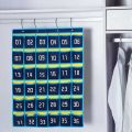 5X 36 Numbered Pockets Chart Cell Phone Hanging Organizer Hanging Storage Bag.