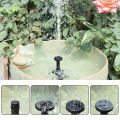（New）1PC Outdoor olar Fountain Water Pump Kit,Pond Garden olar Powered Water Fountain with 6 pray Head(olar Panel:11X11cm). 