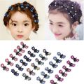 6/12pcs Crystal Rhinestone Flower Hair Claws Clamps Hairgrip Accessories Hairpins Hair Clips Jewelry for Women Bridal Kids Girl. 