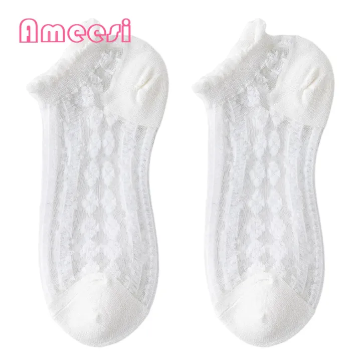 Ameesi%20Ankle%20Socks%20Non-slip%20Short%20Tube%20Summer%20Socks%20Girl%20Mesh%20Socks%20-%20Image%202