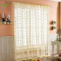 Heart 2 Piece Polyester Window or Doorway Curtain Set- Multicolor. 