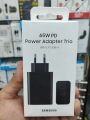 Samsung 65W 3 Port Type C And Type A Super Fast Power Adapter.