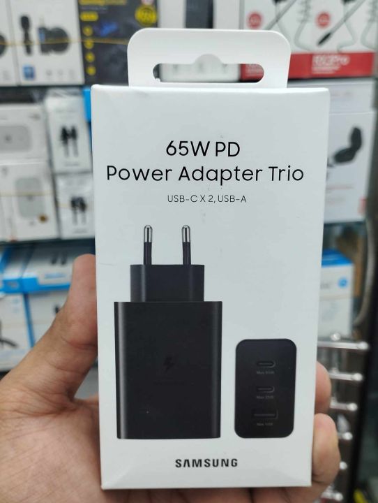 Samsung 65W 3 Port Type C And Type A Super Fast Power Adapter