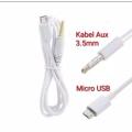 Cable Micro USB to Jack AUX 3.5mm Untuk Sound Card V8 V8s V8 Plus. 