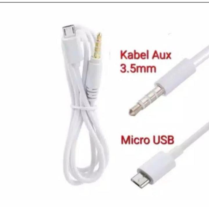 Cable Micro USB to Jack AUX 3.5mm Untuk Sound Card V8 V8s V8 Plus