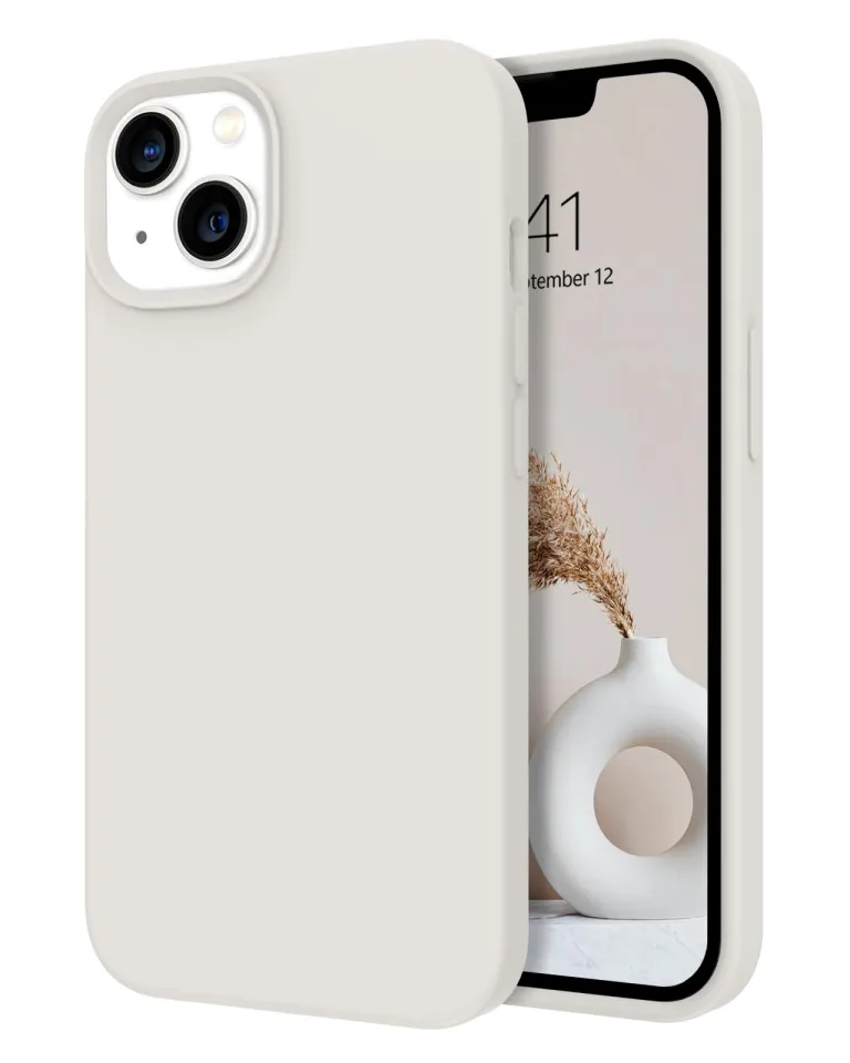 For Apple Iphone 13/14 Luxury Shockproof Liquid Silicone Case Back