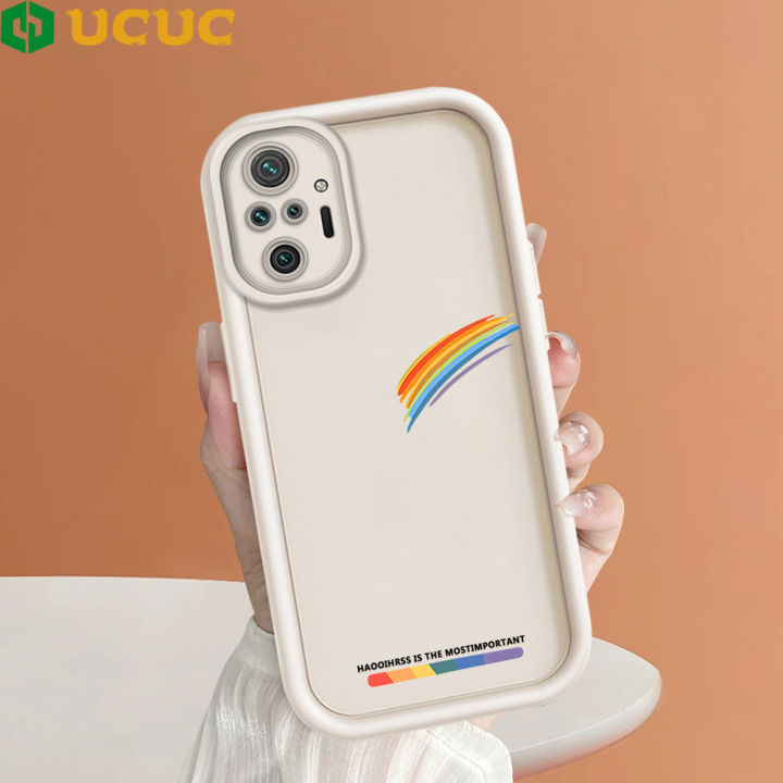 UCUC for Redmi Note 10 Pro Note 10 Pro Max Back Cover Rainbow