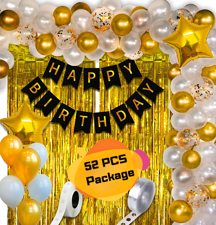 Birthday%20Decoration%20Combo%20Pack%20With%20Birthday%20Card%20Banners,%20Golden%20Foil%20Curtains,%20Golden%20Confetti%20Balloons,%20Metallic%20Balloons,%20Balloon%20Arch%20&%20Glue%20-%20Image%209