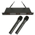 UHF Dynamic Handheld Microphone, UHF Wireless Microphone System Dual Channel Simple Operation for Auditorium for Dance Hall.