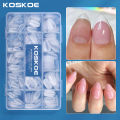 KOSKOE 300pcs Matte Soft Gel Tips Press on False Nails Nails Full Cover Short Almond Oval Coffin Square For Nail Extension. 