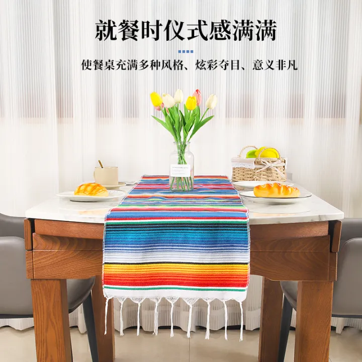 Table%20Runner%20Mexican%20Style%20Rainbow%20Table%20Runner%20Woven%20Cotton%20Linen%20Woven%20Table%20Towel%20Tea%20Table%20Flag%20Blanket%20Hotel%20American%20Tablecloth%20-%20Image%202