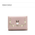 Multi-Slot Cute Bunny Wallet Functional Three Fold Lady Wallet Cartoon Rabbit Card Bag Cartoon Three Fold Wallet for Student Accessory Money Clip Casual Use Gift Item Daily Carry. 