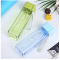 500ml Simple Square Transparent Water Bottle Portable Sport Cup For Drinking Kitchen Tools Water Bottle For School Gym Travel by HomeFix.
