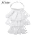Women Men Detachable Ruffled Lace Jabot Vintage Victorian Collar Exotic Cosplay False Neck Choker Clubwear Steampunk Collar. 