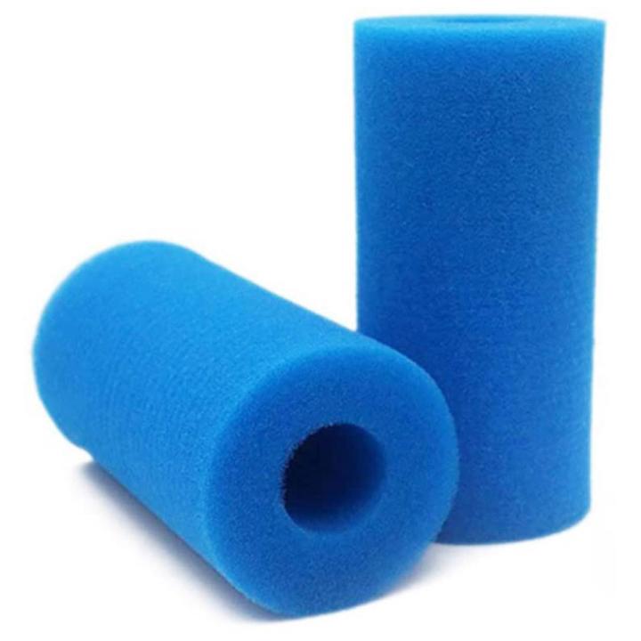 2PCS Foam Filter Sponge for Intex Type a Reusable Washable Swimming Pool Aquarium Filter Accessories - Blue