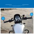 Universal Motorcycle Mirror Aluminum Black Handle Bar Retro Round End Side Mirrors Sport For Motorcycle 22mm. 
