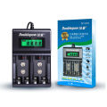 Doublepow UK-95 LED Display Smart Fast Charger with Full Charge Indicator & USB Portable Plug Connector for 1.2V AA/AAA Size & Rechargeable 9V Ni-MH/Ni-Cd Battery - 1 Piece.