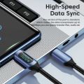 Toocki Type C to Type C Cable 100W PD Fast Charging Charger USB C to USB C Display Cable For Xiaomi POCO f3 Realme Macbook iPad. 
