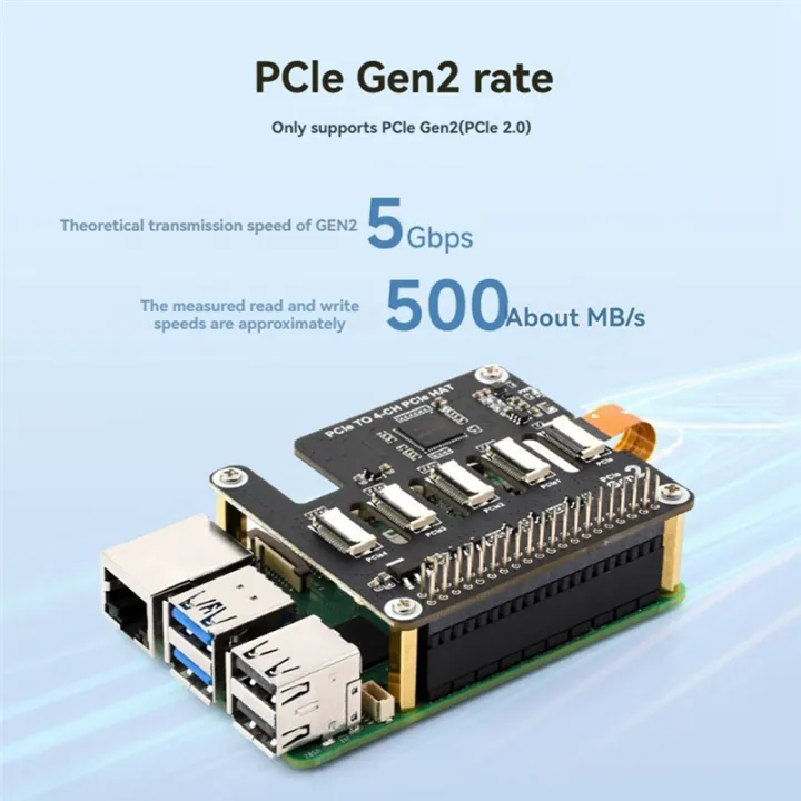 For%205%204-CH%20Board%20PCIe%20FFC%20Expansion%20Card%20PCIe%20to%20PCIe%20HAT%20Interface%20Supports%20Stacking%20Multiple%20PCIe%20HAT%20Modules%20-%20Image%205