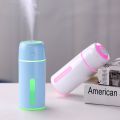 260ML Mini Humidifier USB Ultrasonic Air Humidifier LED Lamp Essential Oil Diffuser Car Purifier Aroma Anion Mist Maker Portable.