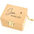 Personalized Music Box Jesus Loves Me Music Box Wood Custom Anniversary Gift Romantic Gift for Valentine's Day Design.