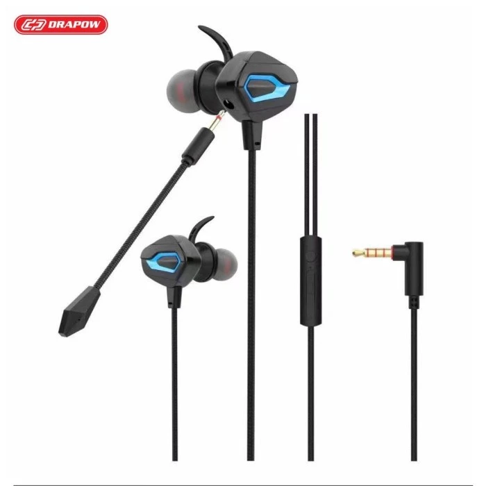HEADSET GAMING WIRED Earphone EDIFIER GM-008 Dual Drivers Earphone Gaming Murah - Headphone Gaming untuk HP PUBG PS4 CSGO Casque Game PS4, XBOX, PC, Laptop, Komputer. - Headphone