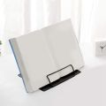 Desk Book Stand Metal Reading Rest Book Holder Angle Adjustable Stand Document Holder Portable Sturdy Lightweight(Black). 