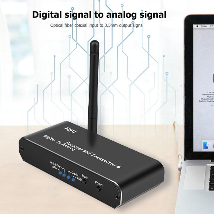 D09 Bluetooth-compatible Receiver Transmitter Digital Optical to Analog ...