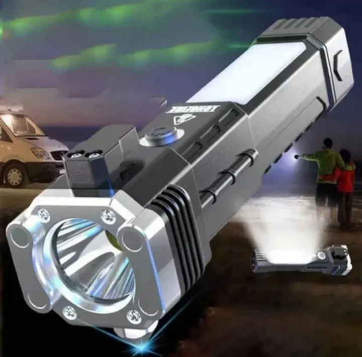 Super%20Bright%20Rechargeable%20Hammer%20LED%20Handheld%20Flashlight%20Portable%20Spotlight%204%20Mode%20New%20-%20Image%206