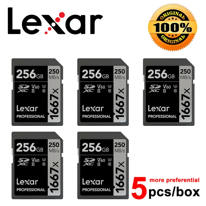 Lexar%201667x%20SDXC%20Memory%20Card%2064GB%20128GB%20256GB%20SD%20UHS-II%20C10%20U3%20V60%20Full-HD%204K%20Video%20SD%20Card%20Up%20To%20250MB/s%20Read%20for%20DSLR%20Camera%20-%20Image%207