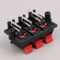 For WP6-3B 6 Way Spring Push Release Connector Speaker Terminal Block Load Spring Audio Speaker Terminals Plug Socket Clip Hudduo. 