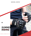 Pro Biker Half Finger Motocross Breathable Non Slip Motorcycle Riding Hand Gloves.
