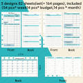 A6 Binder Planning Monthly Planning Manual Ledger.