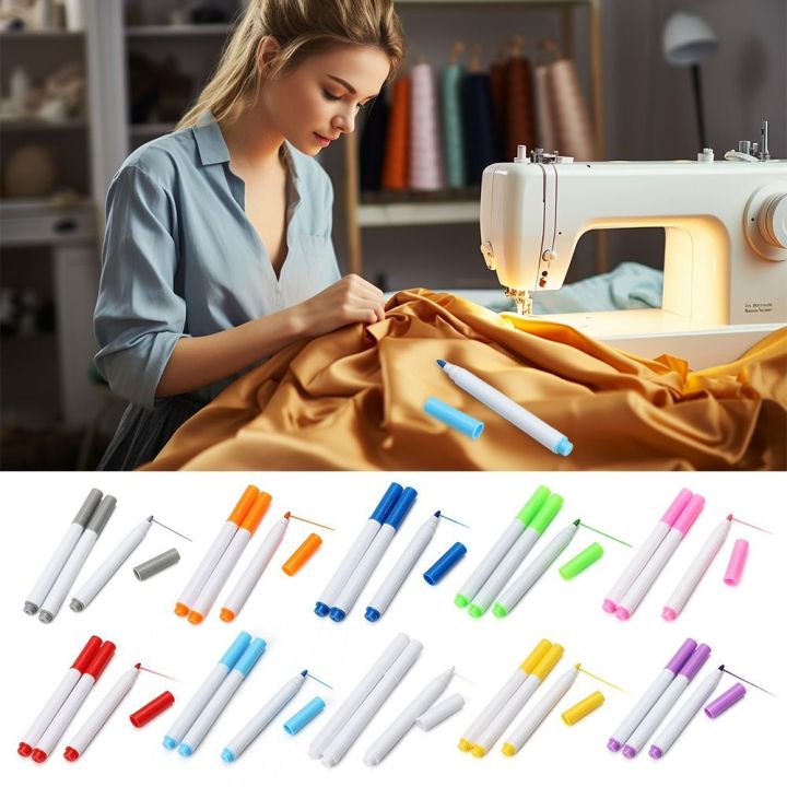 Sewing Accessories Water-soluble Refill Fabric Marker Pen Quilting Sewing Tools Automatic Disappearing Pen DIY Needlework Cross Stitch Water Erasable Pen