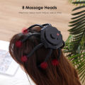 HEGRUS Electric Octopus Claw Head Scalp Massager 3 Modes Vibration Massage Therapeutic Head Scratcher Relief Head Fatigue Improve Sleep Octopus Head Vibration Relaxing Massager. 
