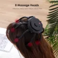 HEGRUS Electric Octopus Claw Head Scalp Massager 3 Modes Vibration Massage Therapeutic Head Scratcher Relief Head Fatigue Improve Sleep Octopus Head Vibration Relaxing Massager. 