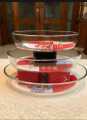 3pc Glass Serving Dish Set - Transparent. 