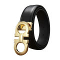 Ferragamo Exclusive Black Belt for Men - Belt For Men. 